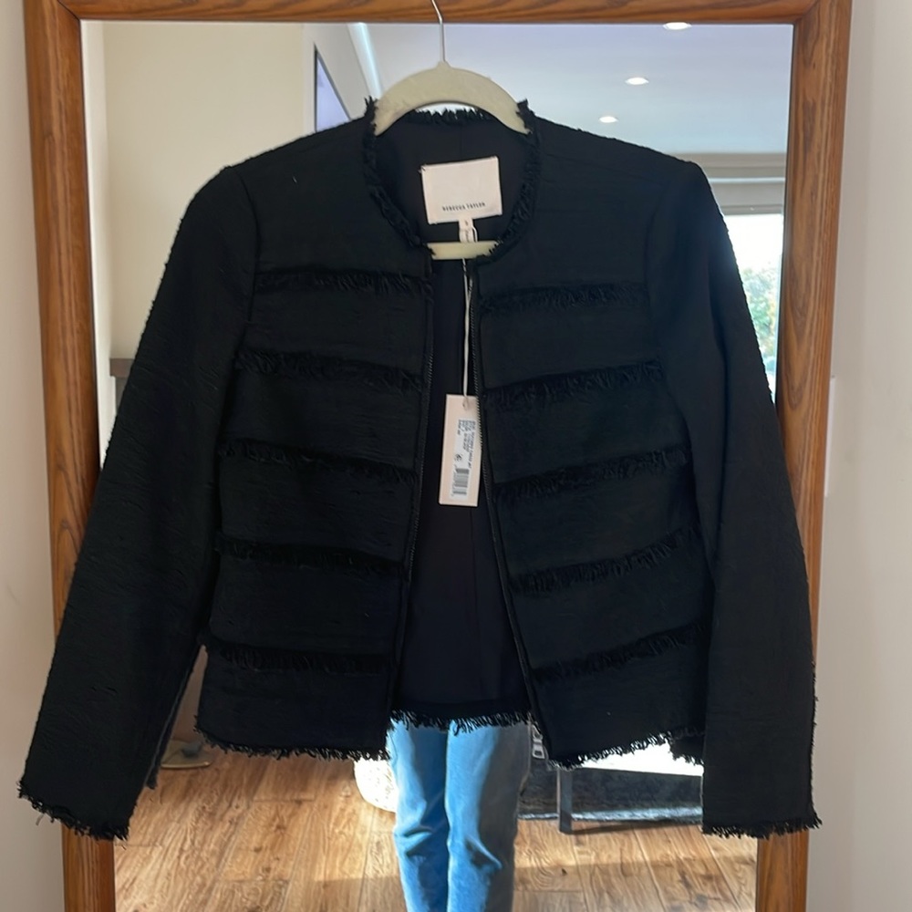 Rebecca Taylor Black Tweed jacket